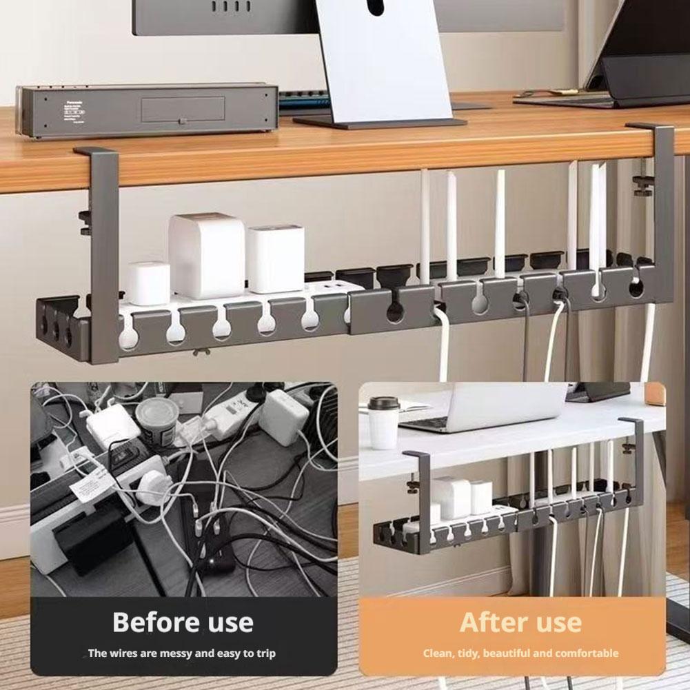Desk Cable Organizer - Uzatılabilir Masa Altı Kablo Yönetimi Delme