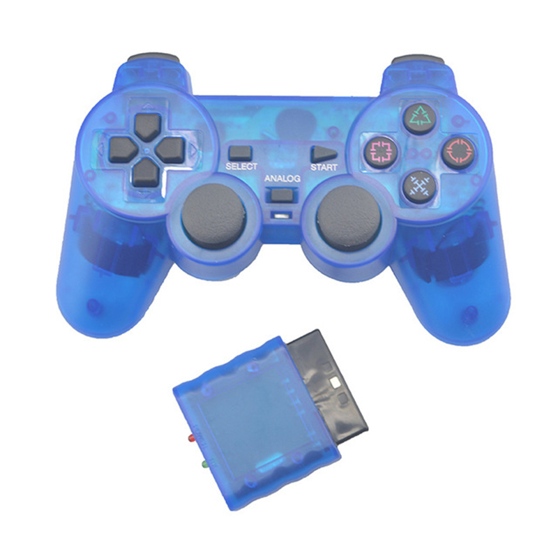 Joystick Pc Gaming - Şeffaf Renkli Kablosuz Gamepad PS2 2.4G