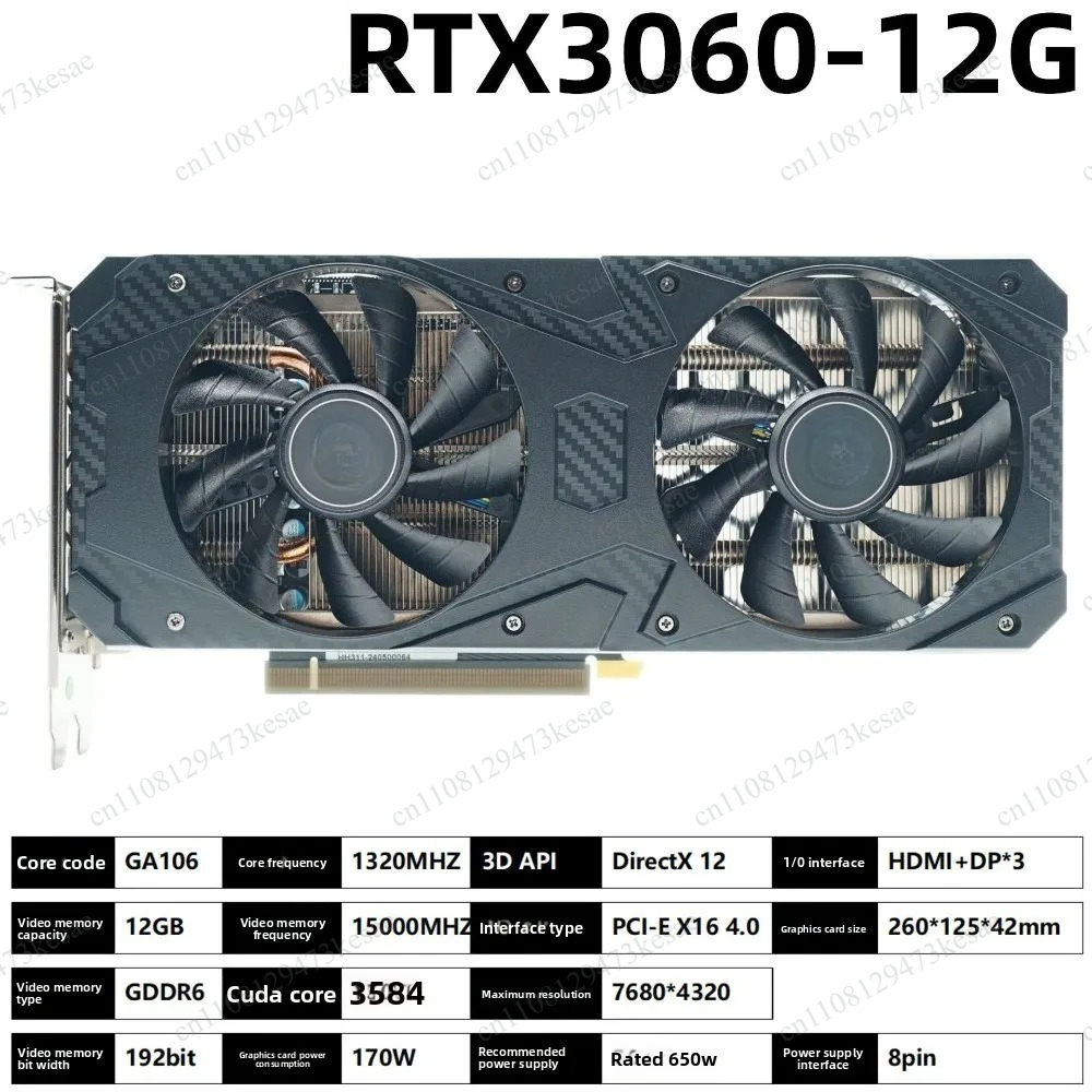 Pc Gaming Rtx 3060 - RTX 3060 12G GDDR6 Ekran Kartı
