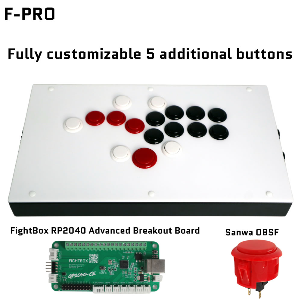 Joystick Pc Gaming - FightBox F-PRO PC/PS/SWITCH için Tüm Düğme