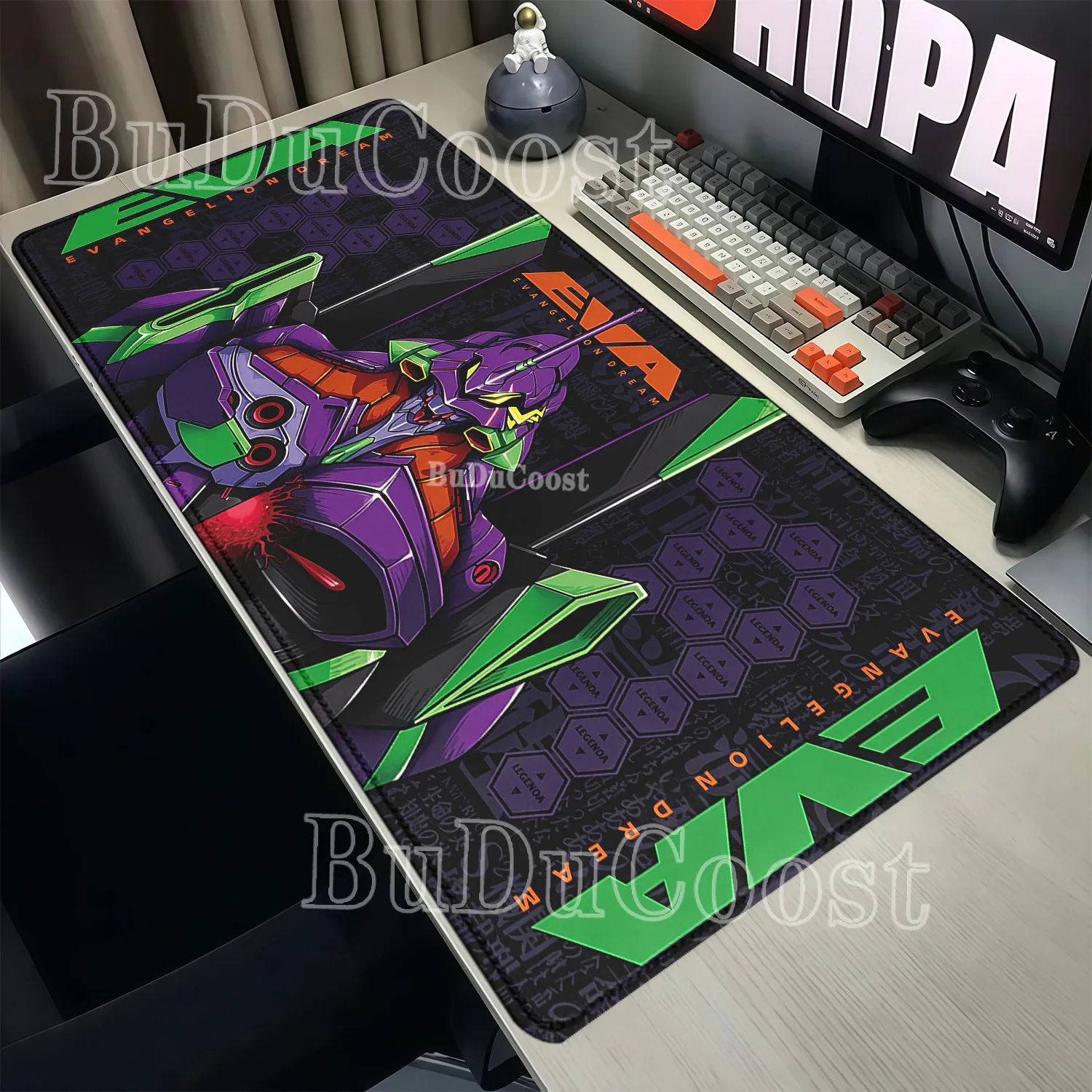 Pc Gaming Evangelion - Mouse Pad Evangelione EVA 01 Büyük
