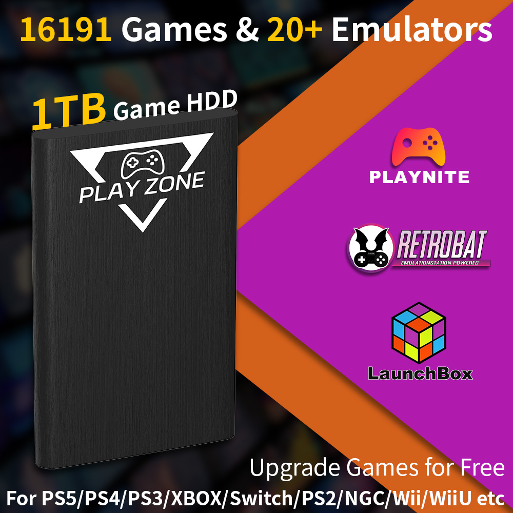 Pc Gaming Aaa - Play Zone 1TB Taşınabilir Oyun Diski