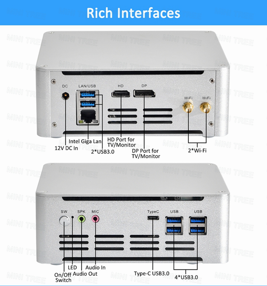 Pc Gaming Intel Core I7 - Win11 Mini PC Cube 13. Nesil