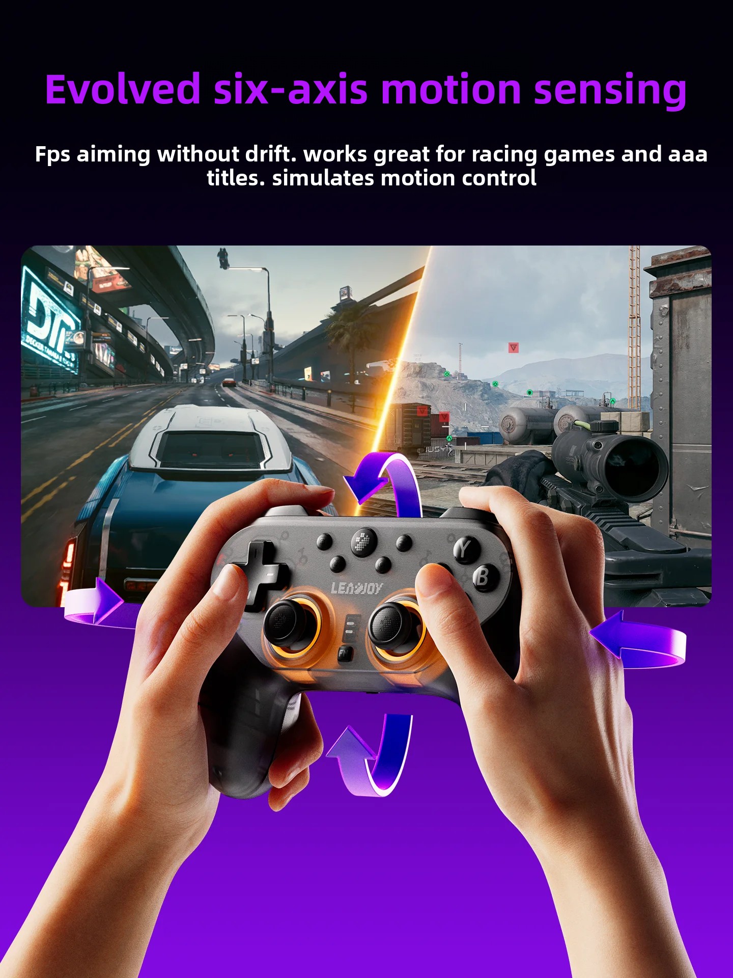 Joystick Pc Gaming - LeadJoy Saber Plus Kablosuz Oyun Kumandası