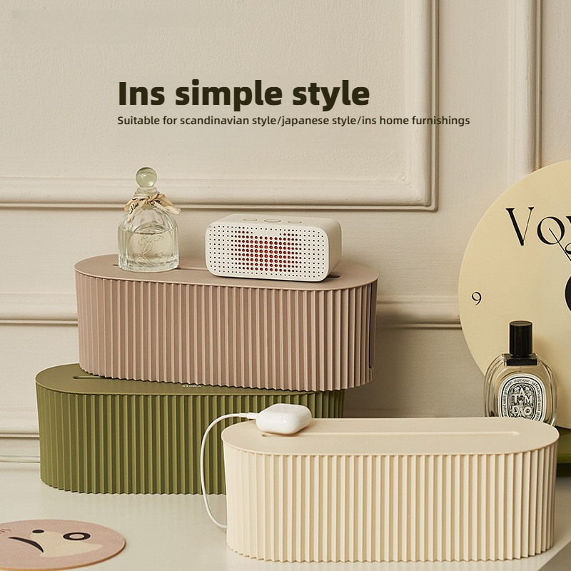 Desk Cable Organizer - Kablo Düzenleyici Kutusu - Kabloları Gizleyin,