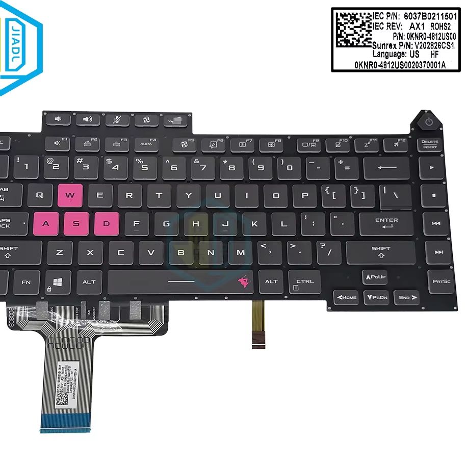 Pc Gaming Asus Rog - Abd İngilizce LA Latin RGB arkadan