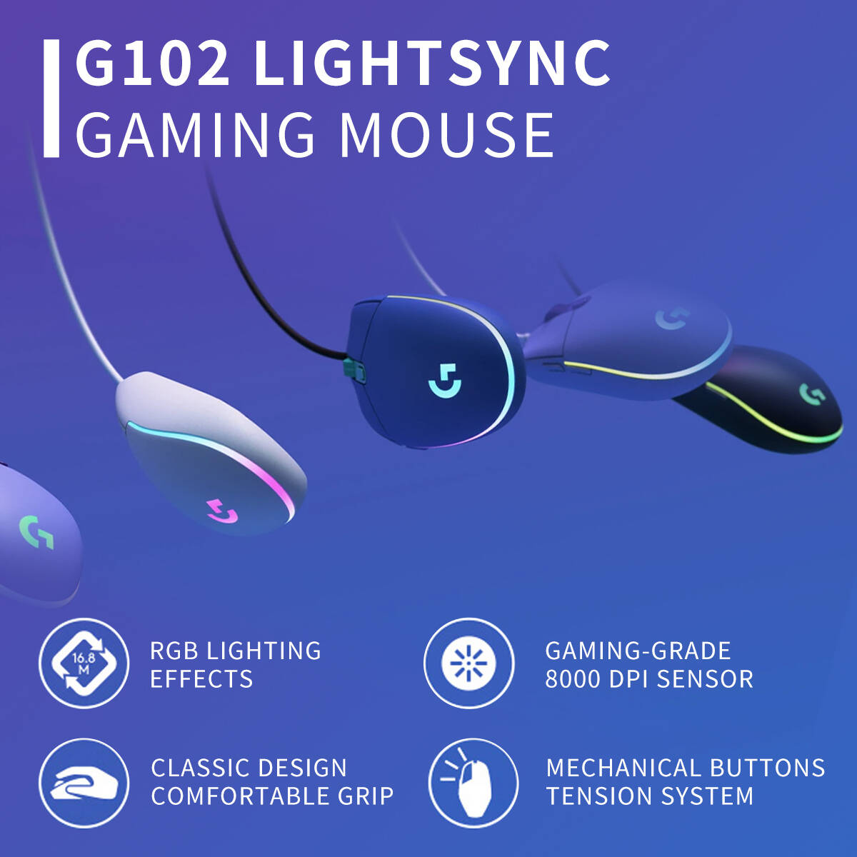 Logitech G102 Kablolu Oyuncu M - Logitech Mouse G203 incelemesi ve fiyatı