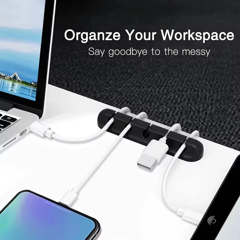 Silikon USB Kablo Klipsi Sarıc - Desk Cable Organizer incelemesi ve fiyatı