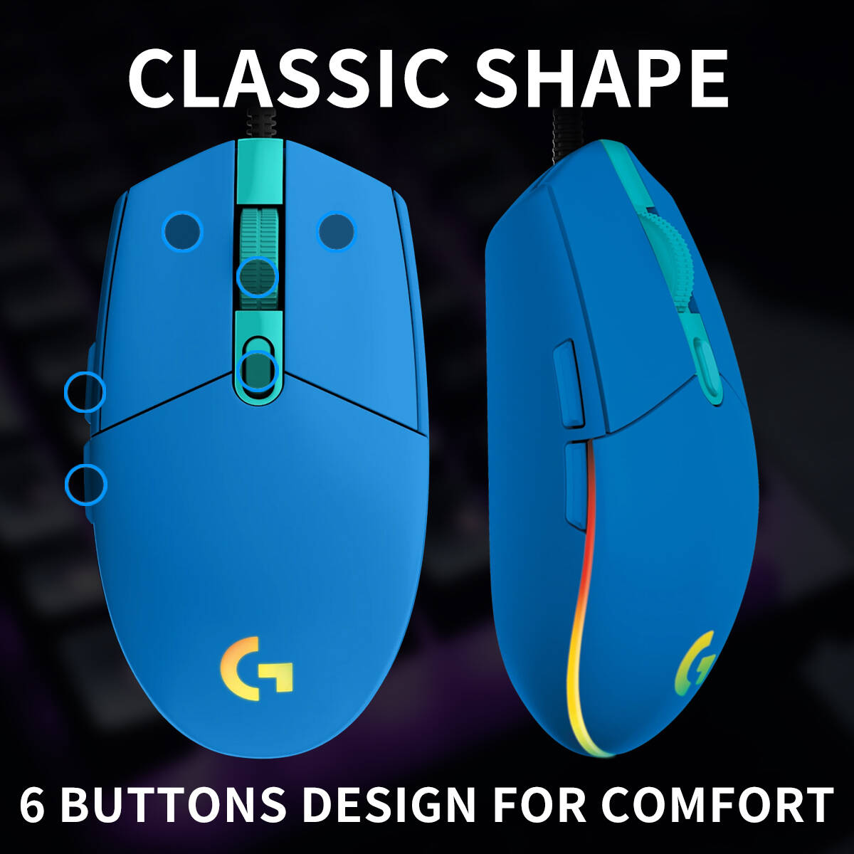 Logitech G203 Kablolu Oyun Mou - Logitech Mouse G203 incelemesi ve fiyatı