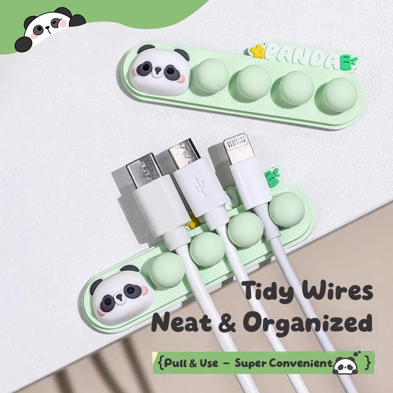 Karikatür Panda Kablo Tutucu:  - Desk Cable Organizer incelemesi ve fiyatı