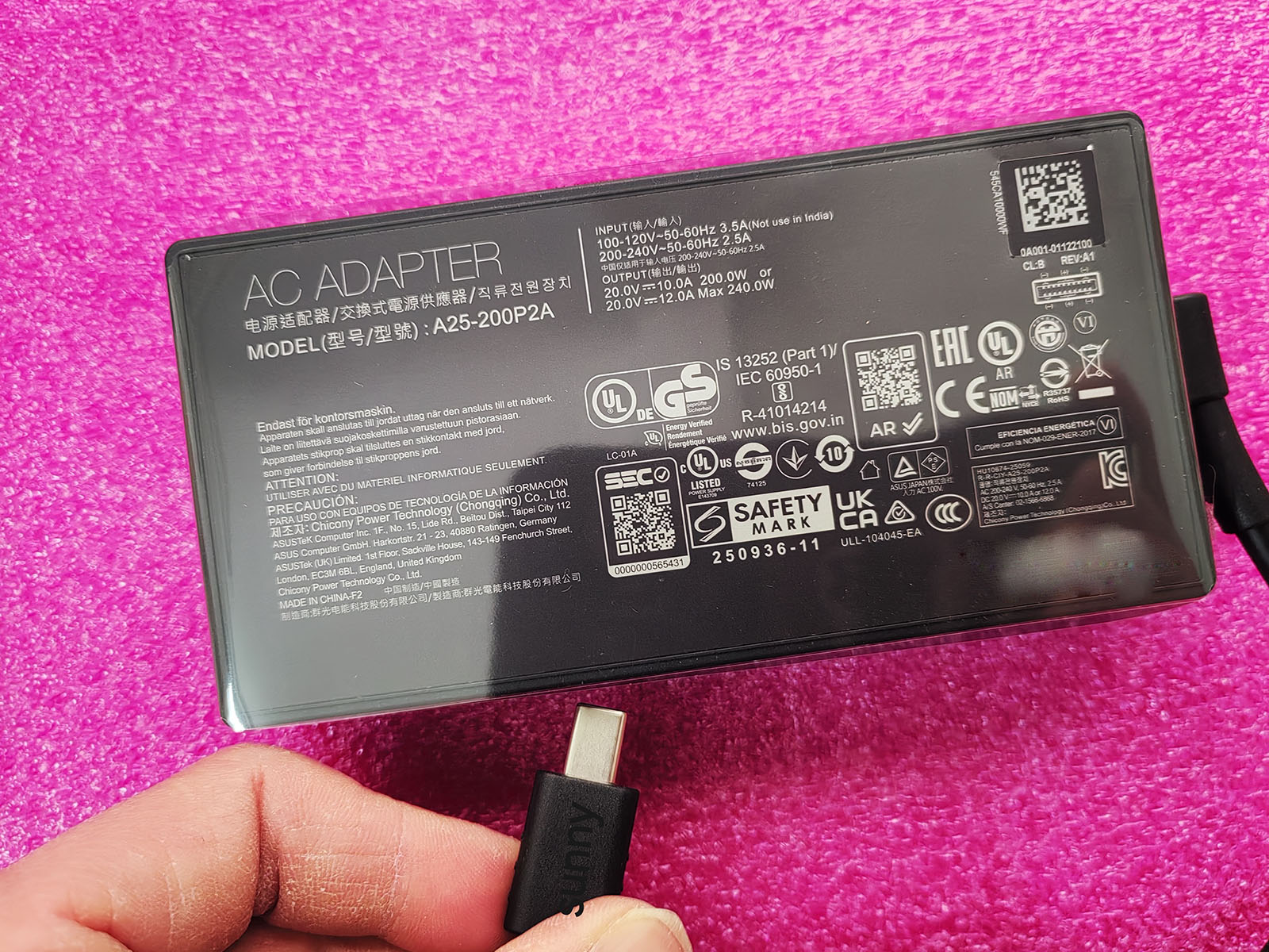 YENI OEM A25-200P2A Dikdörtgen - Pc Gaming Asus Rog incelemesi ve fiyatı