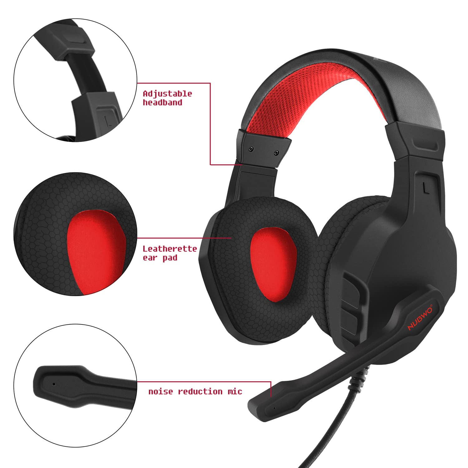 NUBWO U3 Kulaklıklar Net Çağrı - Pc Gaming Xbox Controller incelemesi ve fiyatı