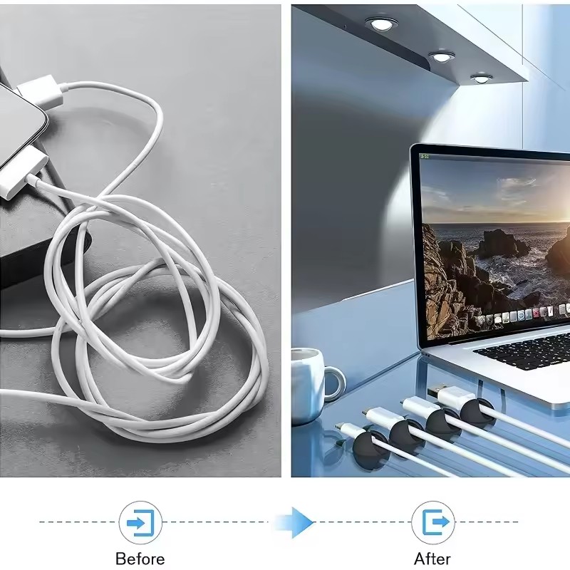 5/50 adet masaüstü duvar kablo - Desk Cable Organizer incelemesi ve fiyatı