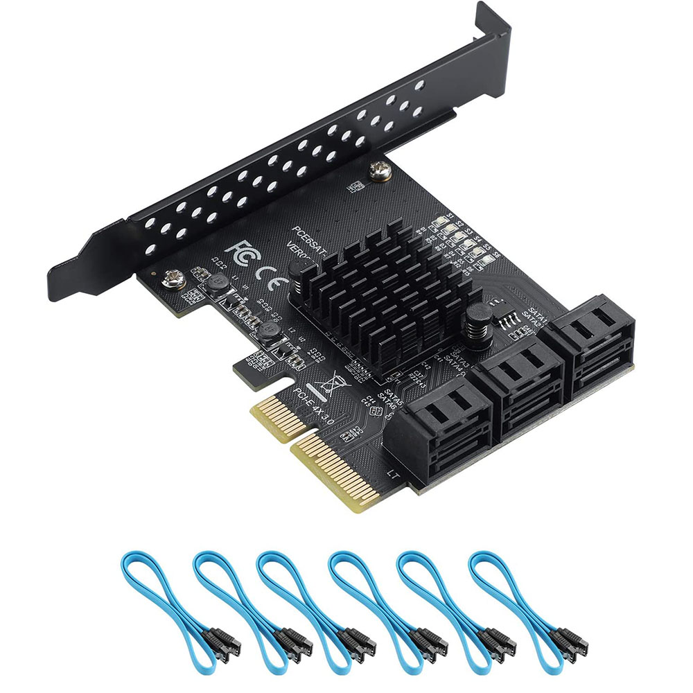 PCIe 4X 1X SATA Kartı 6 Bağlan - Pcie Riser Cable incelemesi ve fiyatı